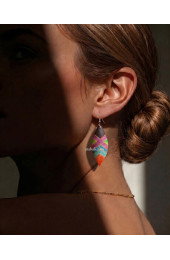 Hand Painted Wooden Earrings